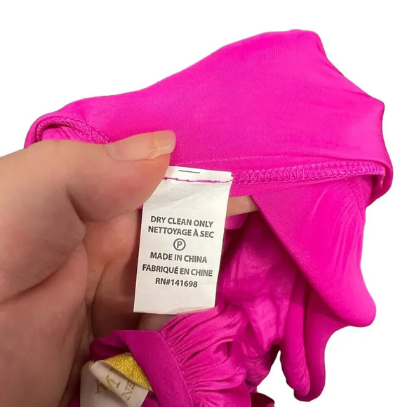 Ramy Brook Paris Sleeveless Dress in Wild Rose‎ Hibiscus Pink Size Medium - Picture 11 of 12